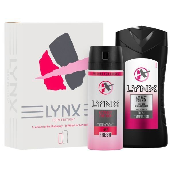 LynxAttractforHerShowerGelBodySprayDuoGiftSet797446